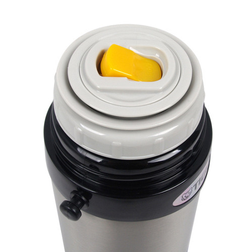 Термос классический Tiger MBI-A080 Clear Stainless Серебристый с белым