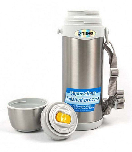 Термос классический Tiger MBI-A100 Clear Stainless Серый