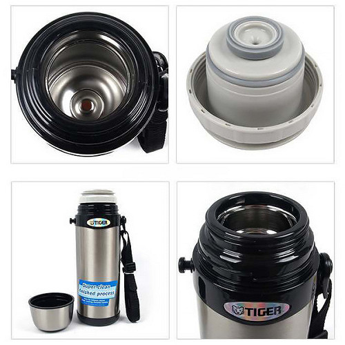 Термос классический Tiger MBI-A100 Clear Stainless Серый