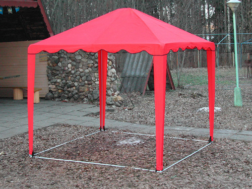 Тент садовый Митек Беседка 2.5х2.5 без стенок Зеленый