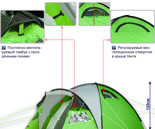 Палатка Maverick IDEAL 200 Aluminium 