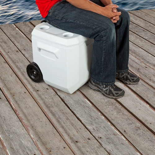 Контейнер изотермический Coleman 50 Qt Marine Wheeled Белый