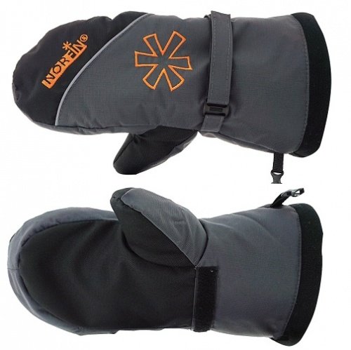 Варежки Norfin Discovery Чёрный/Серый