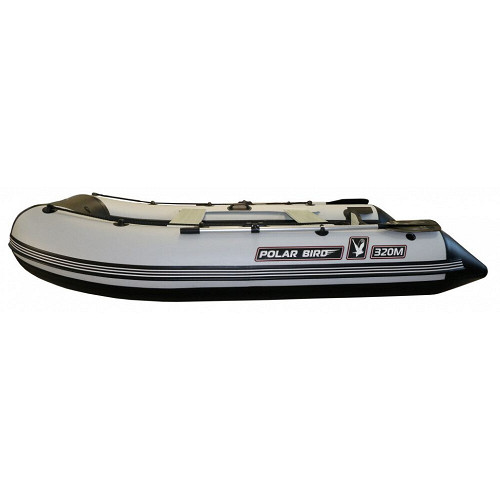 Лодка Polar Bird Merlin PB-385M Черно-белая