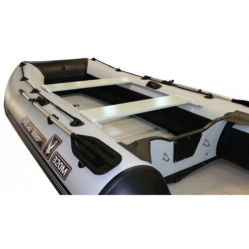 Лодка Polar Bird Merlin PB-385M Черно-белая